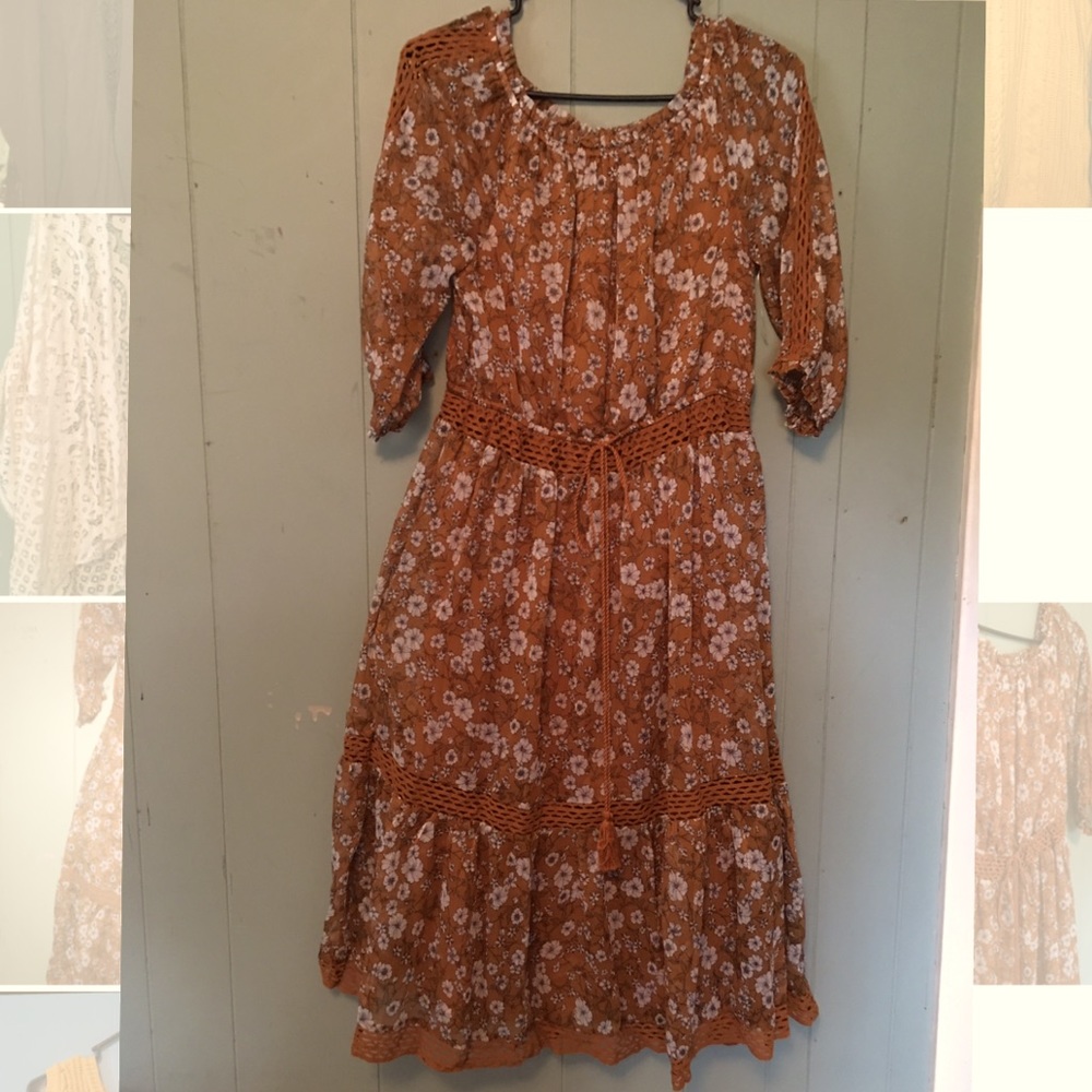 Knee length hippy dress